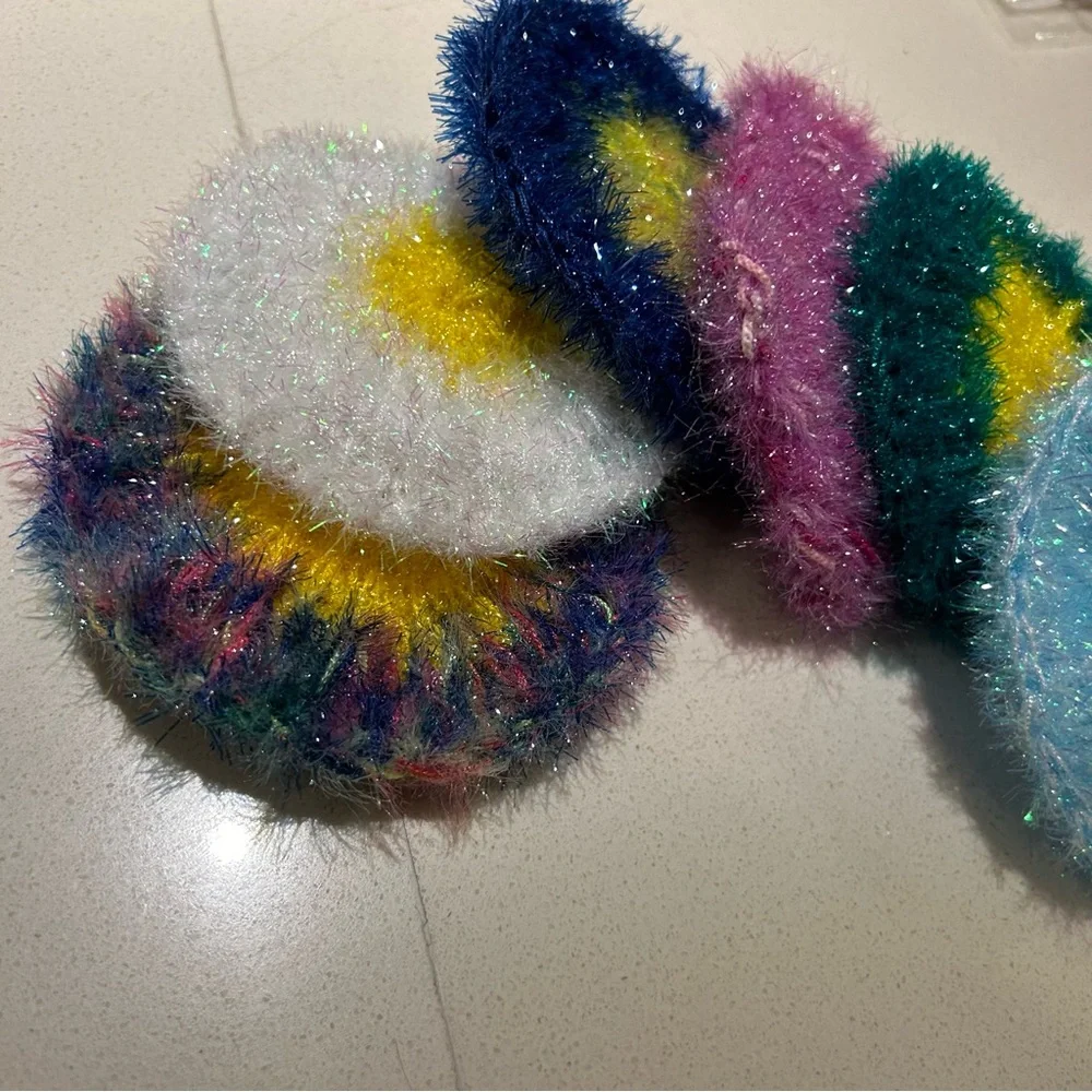 Crochet Korean Dish Scrub Sponge : Set of 2
